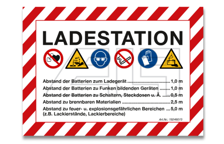 Aufkleber "Ladestation" A6 (210x105 mm) - 19246073