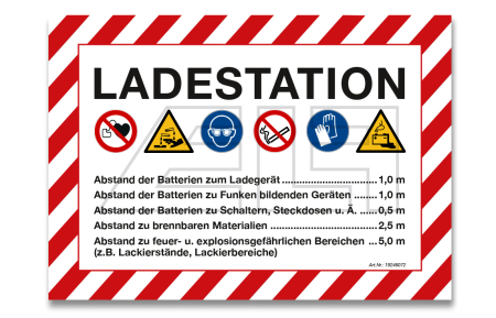 Sticker "Charging station" A5 (210x148 mm) - 19246074