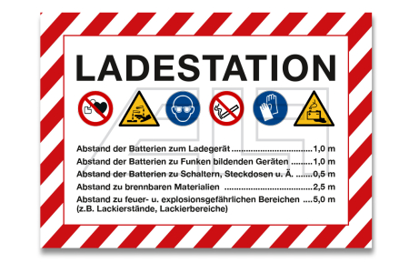 Schild "Ladestation" A4 (297x210 mm) - 19246859