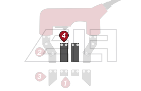 Attachment pieces 60 mm (2 pieces) - 20274381