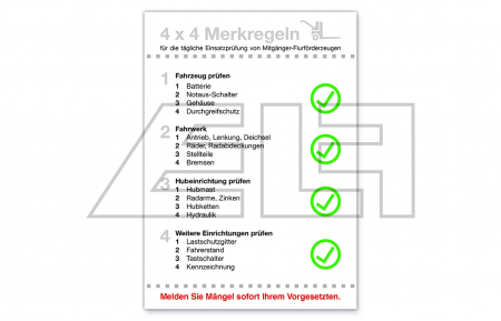 Aufkleber Merkregeln Mitgänger I (VPE=5 Stk.) - 21251634