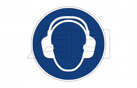 Aufkleber „Gehörschutz benutzen“ - 21389826