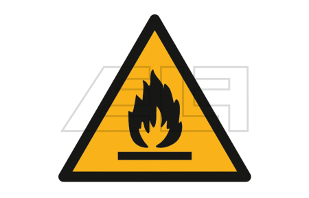 Warning of flammable substances - 21390008