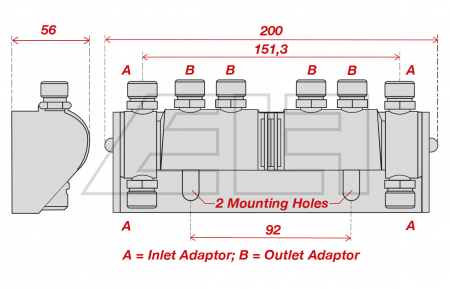 Turning block 4 fold - 217267