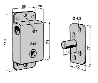 Locking bolt left - 218787