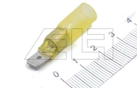 Schrumpf-Flachstecker gelb - 24435040