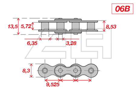 Rollenkette - Einfach - 457535