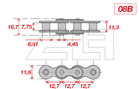 Single Roller Chain - 457536