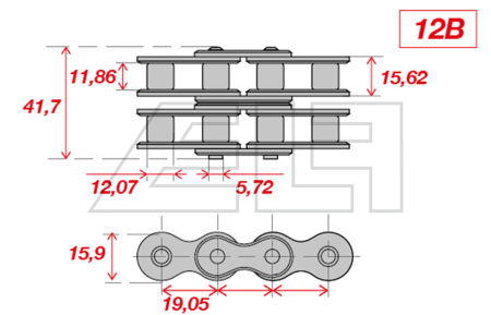 Twin Roller Chain - 457547