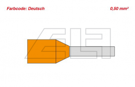 Kabelendhülsen-orange - 458331