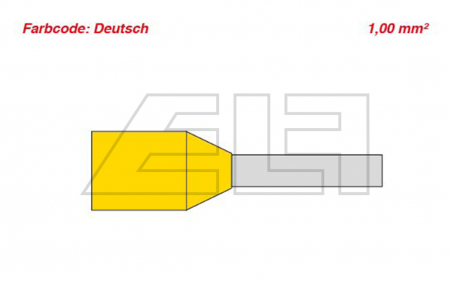 Kabelendhülsen-gelb - 458333