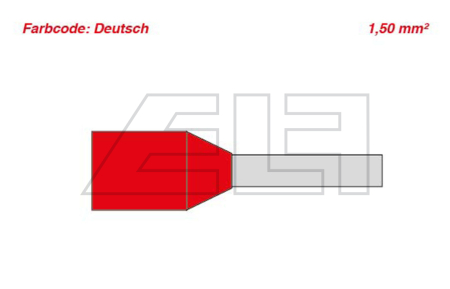 Kabelendhülsen-rot - 458334