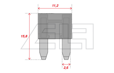 Stecksicherung Mini 2A (VPE=50Stk.) - 5048