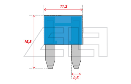 Plug-in fuse Mini 15A  (VPE=50 pieces) - 5060