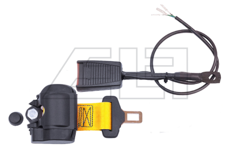 Lap belt, 2 Point Duo Sensitive, yellow 1600mm - 584110