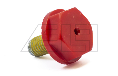 Polschraube M10x18 rot (+) mit Messpunkt - 669748