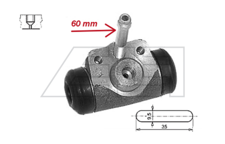 Wheel brake cylinder - 6978