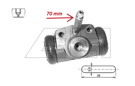 Wheel brake cylinder - 7127