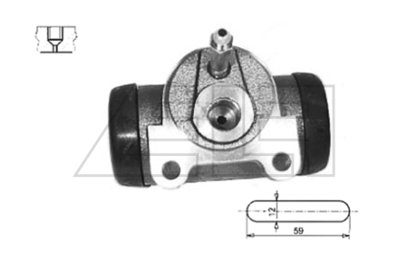 Wheel brake cylinder - 7678