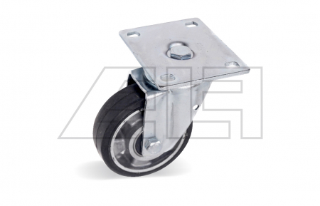 Elastic solid rubber swivel castor - 830542