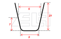 Profilschneidmesser RILLCUT W1 (20 Stk. im Satz)