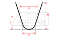 Profilschneidmesser RILLCUT  R1 (20 Stk. im Satz)