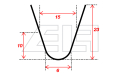 Profilschneidmesser RILLCUT R3 (20 Stk. im Satz)