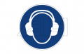 Aufkleber „Gehörschutz benutzen“