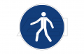 "Use pedestrian way" sticker - 21389867