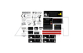 Control panel labels