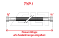 Type I gas hose, 5/8“–5/8”