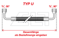 Type U gas hose, 5/8“–5/8”