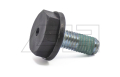 Polschraube M10x22 schwarz mit Messpunkt