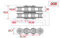Twin Roller Chain