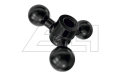 RAM MOUNTS 3-way adapter with 1 inch balls