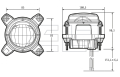 LED-Fahrscheinwerfer Modell 90 - Fernlicht - 830107