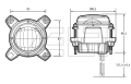 LED-Fahrscheinwerfer Modell 90 - Abblendlicht - 830109