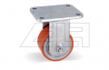 Polyurethane heavy duty fixed castors