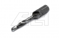 Combi tap with 1/4